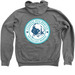 Coastal Pug Rescue Zip-Up, a Deep Heather Zip Up Hoodie (back-view)
