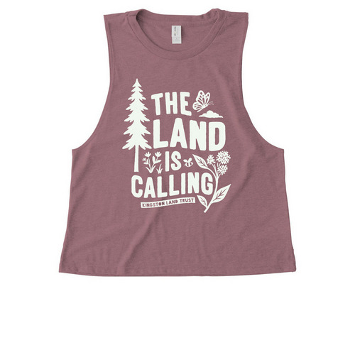 The Land is Calling Tee, a Vintage Rose Allmade Eco Triblend Women?s Muscle Tank