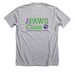Classic The PAWS Clinic Tee, a Athletic Heather Premium Unisex Tee (back-view)