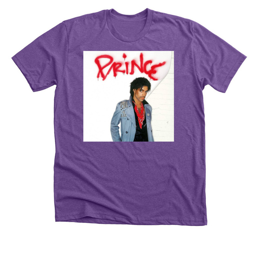 Prince 1980, a Heather Team Purple Premium Unisex Tee