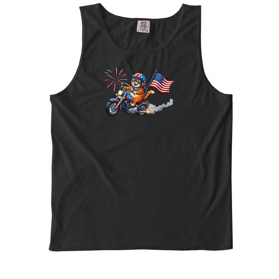 BCC 4th of July "250", a Black Comfort Colors Tank Top