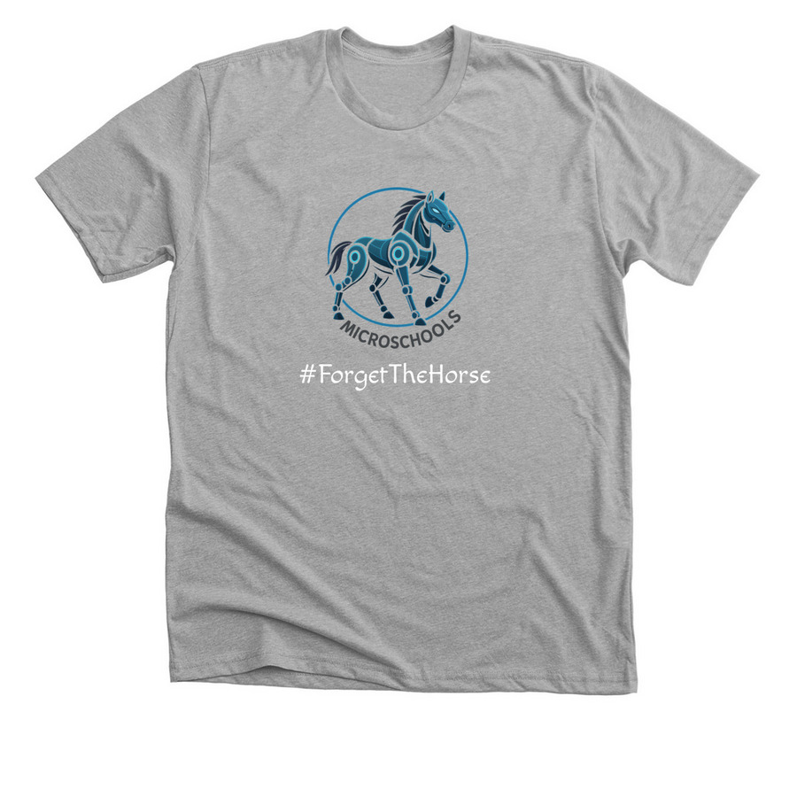 AI Driven Education Revolution, a Athletic Heather Premium Unisex Tee