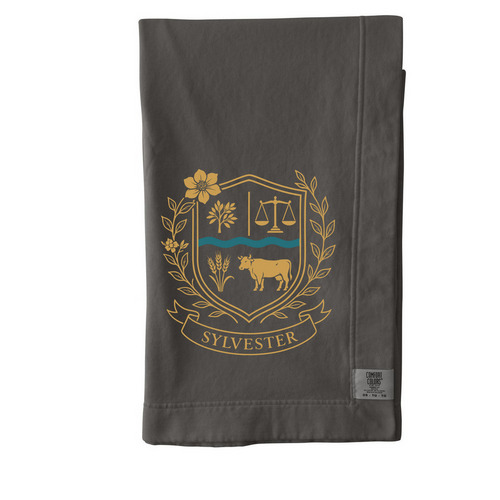 Sylvester Throw Blanket, a Pepper Comfort Colors Blanket