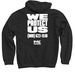 PIRC Hoodie, a Black Pullover Hoodie (back-view)