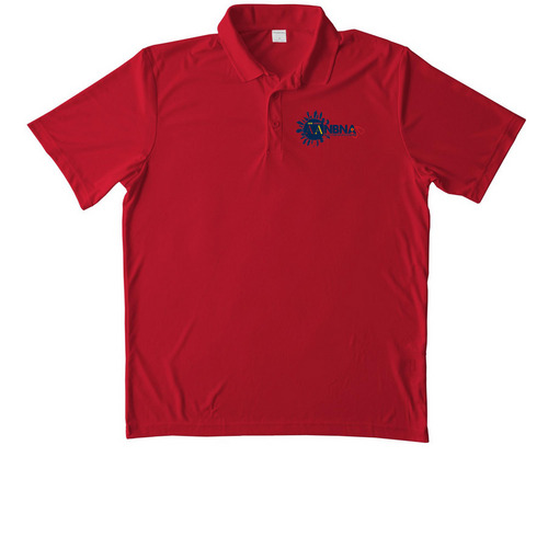 AANBNA Polo, a True Red Unisex Performance Polo
