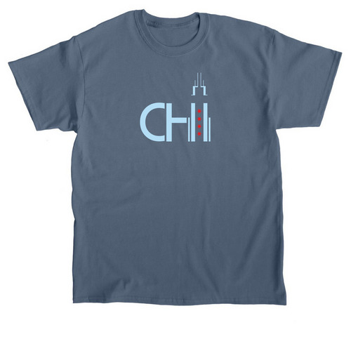 Chicago | T-Shirt, a Indigo Blue Classic Unisex Tee