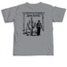 Dood Co. Leather Tee, a Granite Comfort Colors Unisex Tee (back-view)