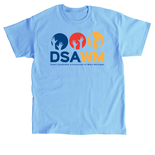 Down Syndrome Association of West MI - DSAWM, a Carolina Blue Classic Unisex Tee