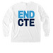 End CTE Pocket Tee, a White Comfort Colors Long Sleeve Pocket Tee (back-view)