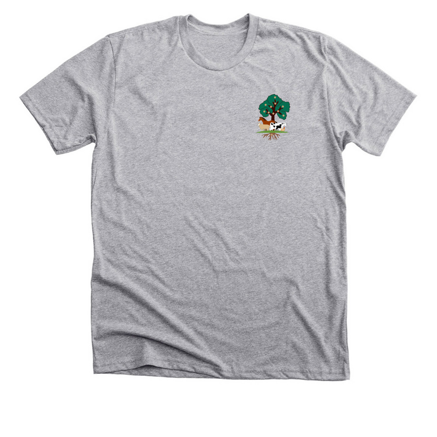 Original Montessori Acres, a Athletic Heather Premium Unisex Tee