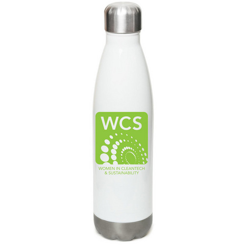 17 oz. Stainless Steel Water Bottle, a White Stainless Steel Water Bottle