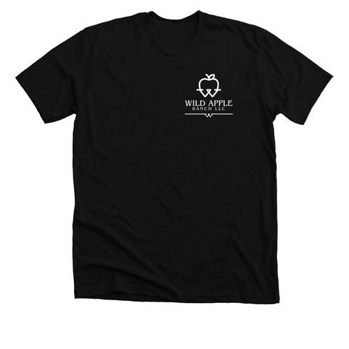 Wild Apple Ranch LLC Full Logo, a Solid Black Blend Premium Unisex Tee