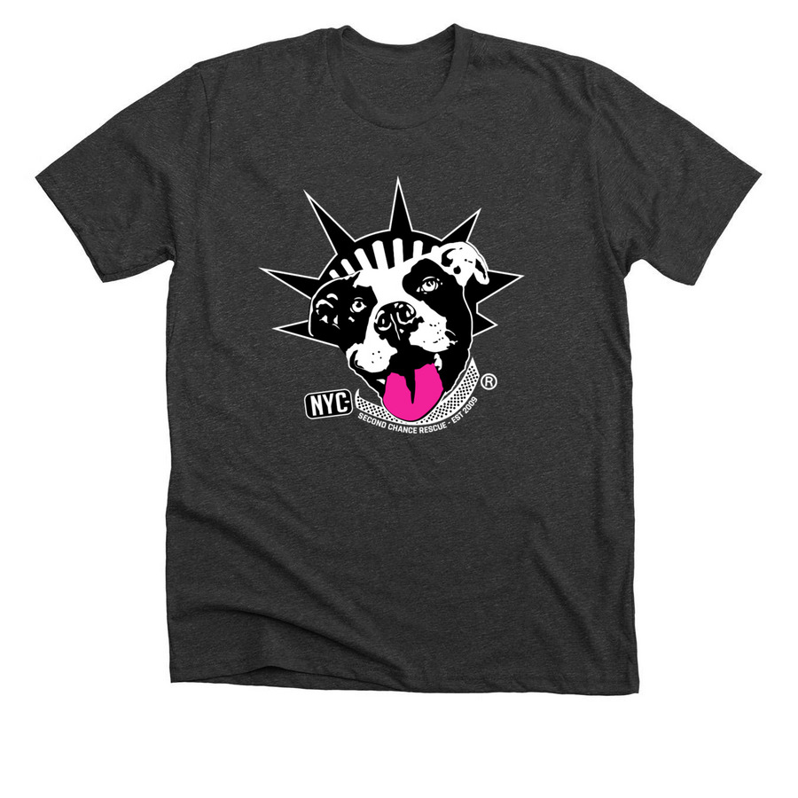 NYCSCR Classic Logo, a Dark Grey Heather Premium Unisex Tee