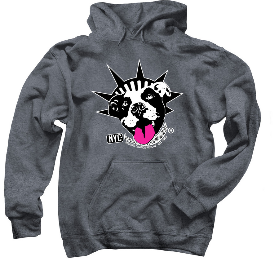 NYCSCR Classic Logo, a Dark Heather Pullover Hoodie