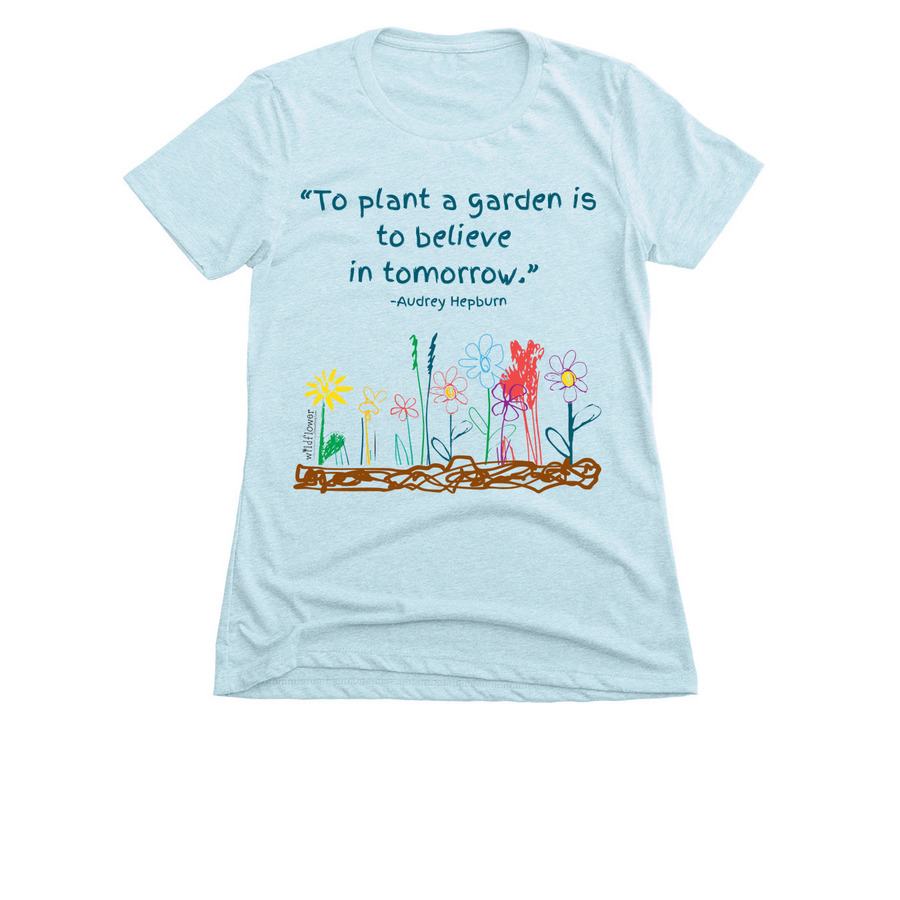 Wildflower Child & Family Center Start Up, a Ice Blue Women's Slim Fit Tee