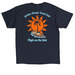 High as the tide, a Navy Classic Unisex Tee (back-view)
