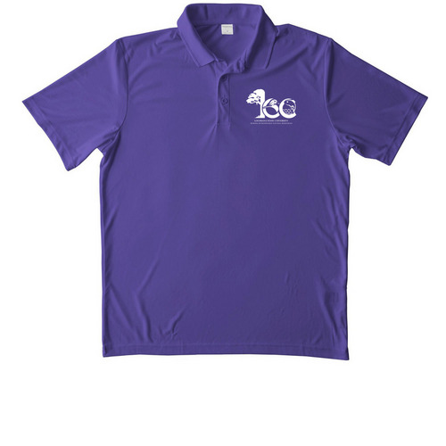 School of Renewable Natural Resources 100Year, a Purple Unisex Performance Polo