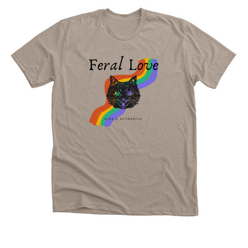 "Feral Love", a Heather Stone Premium Unisex Tee