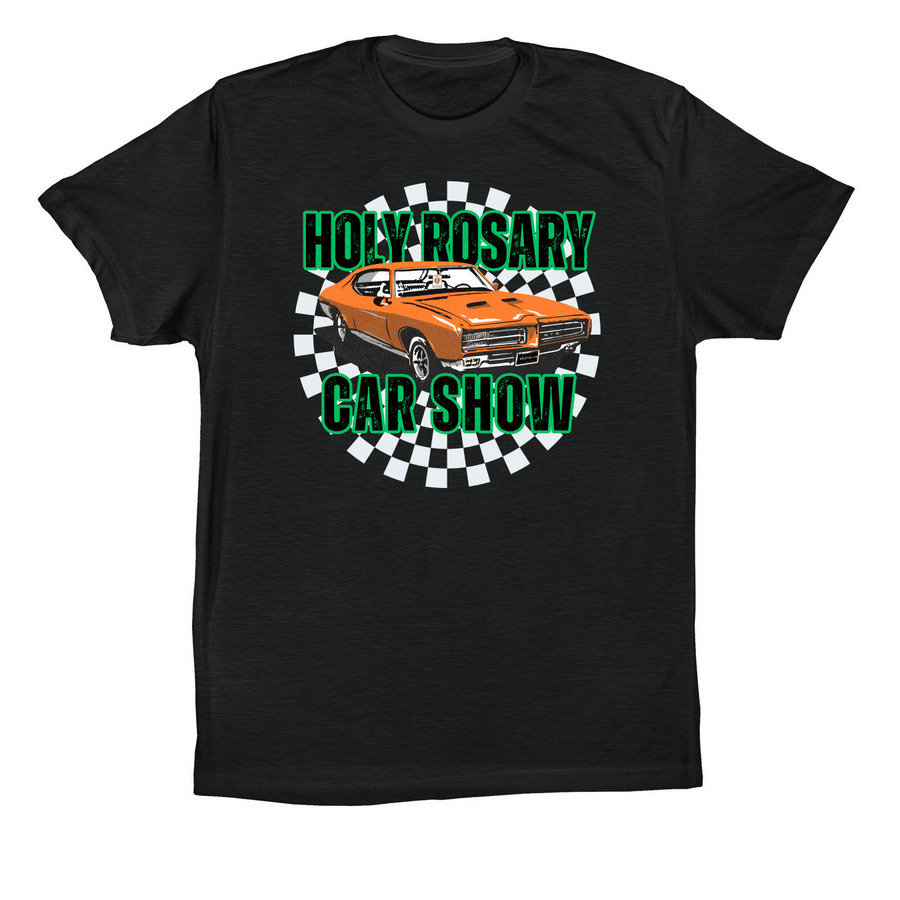 2026 Car Show T-Shirt, a Vintage Black Premium Cotton Tee