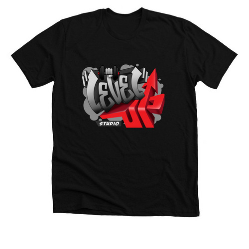 Level Up OG Merch, a Solid Black Blend Premium Unisex Tee