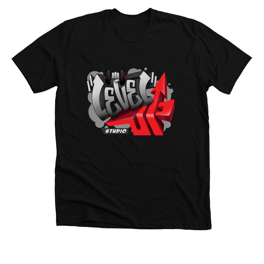 Level Up OG Merch, a Solid Black Blend Premium Unisex Tee