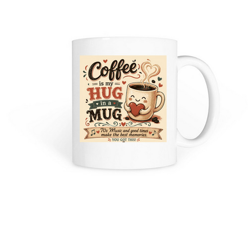 Wakey Wakey, a White Coffee Mug