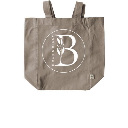 Birch + Bloom Tote Bag, a Pumice Recycled Cotton Tote Bag