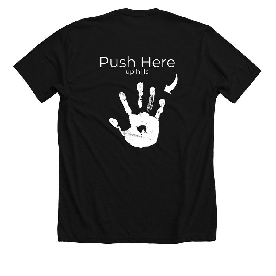 Pete's Print (2-sided), a Solid Black Blend Premium Unisex Tee (back-view)