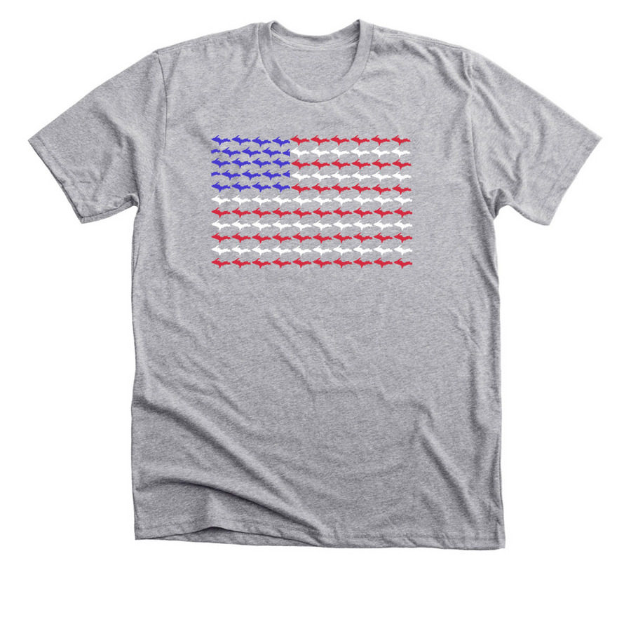 U.P. Flag Shirt - Adult, a Athletic Heather Premium Unisex Tee