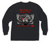 Mens Pocket Shirts - Air Cooled Addict!, a Black Comfort Colors Long Sleeve Pocket Tee (back-view)
