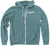 August Inc Day, a Heather Deep Teal Zip Up Hoodie