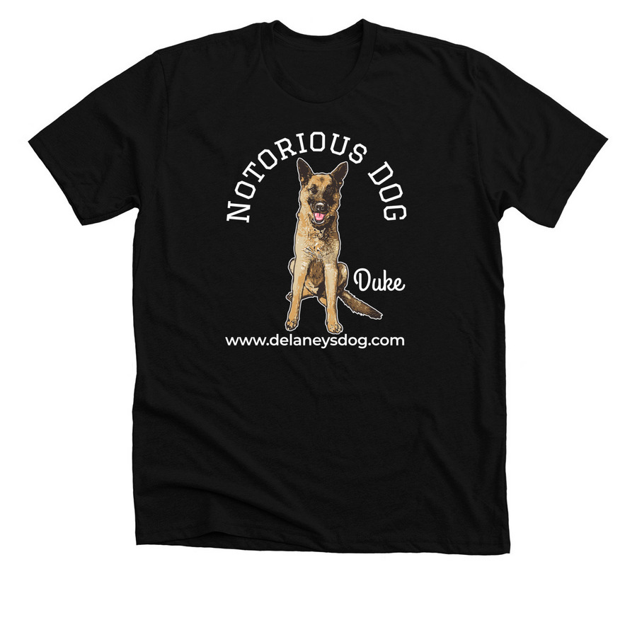 Notorious DOG - Duke, a Solid Black Blend Premium Unisex Tee