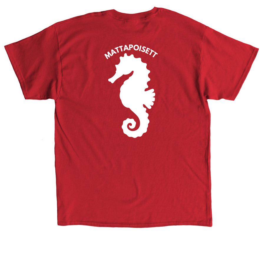 Heritage Collection, a Red Classic Unisex Tee (back-view)