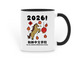 2026 Year of the Horse, a Black Two-Tone Ceramic Mug