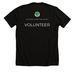 ACC Volunteer Cotton T's & Tanks-B&W Logo, a Solid Black Blend Premium Unisex Tee (back-view)
