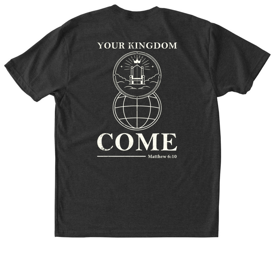 Fuse 100 Days of Prayer, a Vintage Black Triblend Unisex Tee (back-view)