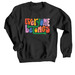 Everyone Belongs - Rainbow, a Black Crewneck Sweatshirt