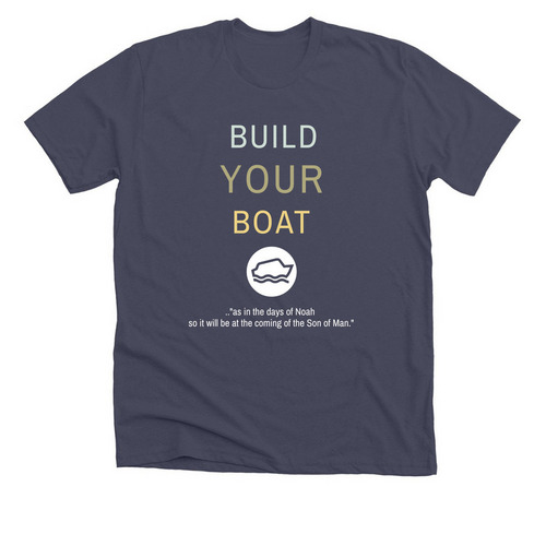 MHM Witness Wear, a Heather Midnight Navy Premium Unisex Tee