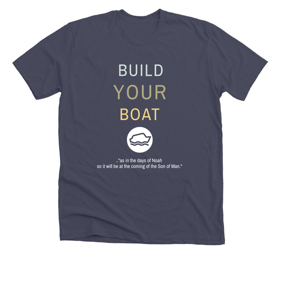 MHM Witness Wear, a Heather Midnight Navy Premium Unisex Tee