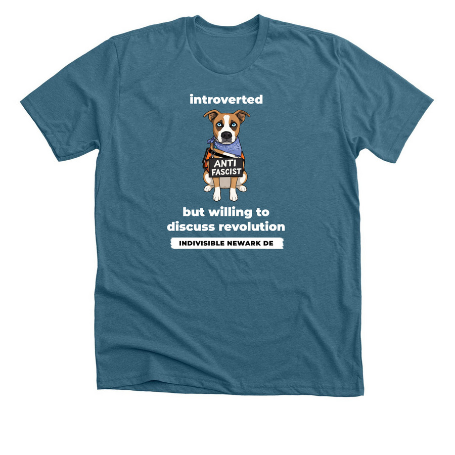Meet Clifford! (dark tees), a Heather Deep Teal Premium Unisex Tee
