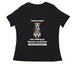 Meet Clifford! (dark tees), a Black Women's Relaxed V-Neck Tee