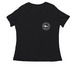 BCGC, a Black Women's Relaxed V-Neck Tee
