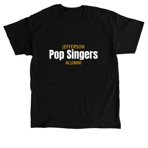 Pop Singer Alumni, a Black Classic Unisex Tee
