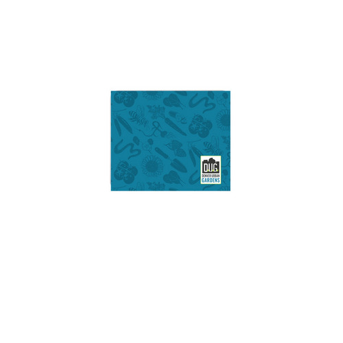 Blue Fruits + Veggies Mousepad, a White Full Color Mouse Pad
