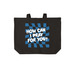 How Can I Pray for You?, a Deep Black Cotton Canvas Tote Bag