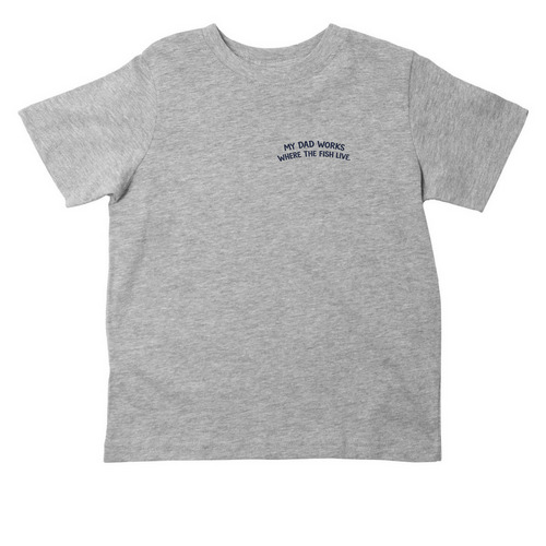 Work Where The Fish Live, a Heather Toddler Tee