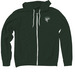 SRJC Nursing Caduceus (Front & Back), a Heather Forest Zip Up Hoodie