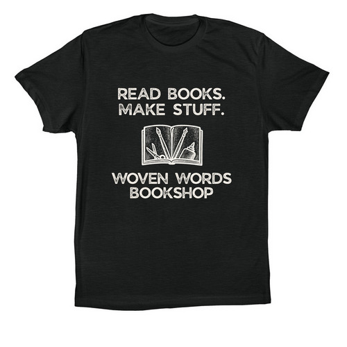 Read Books. Make Stuff. Tees and Sweatshirts, a Vintage Black Premium Cotton Tee