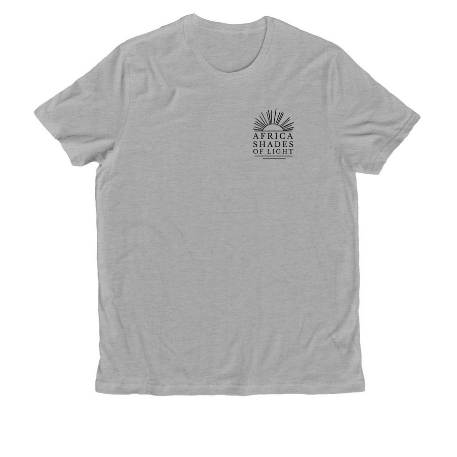 Africa Shades of Light, a Granite Grey Heather Allmade Organic Cotton Unisex Tee