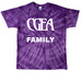 CGEA Family, a Purple Classic Tie Dye Tee
